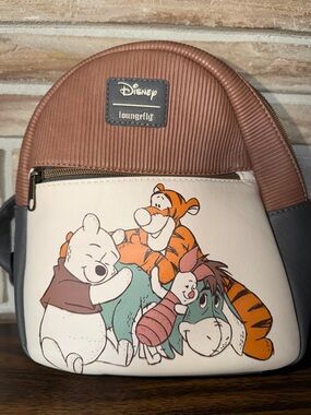 Loungefly Multi‑Color Winnie the Pooh & Friends Mini Backpack